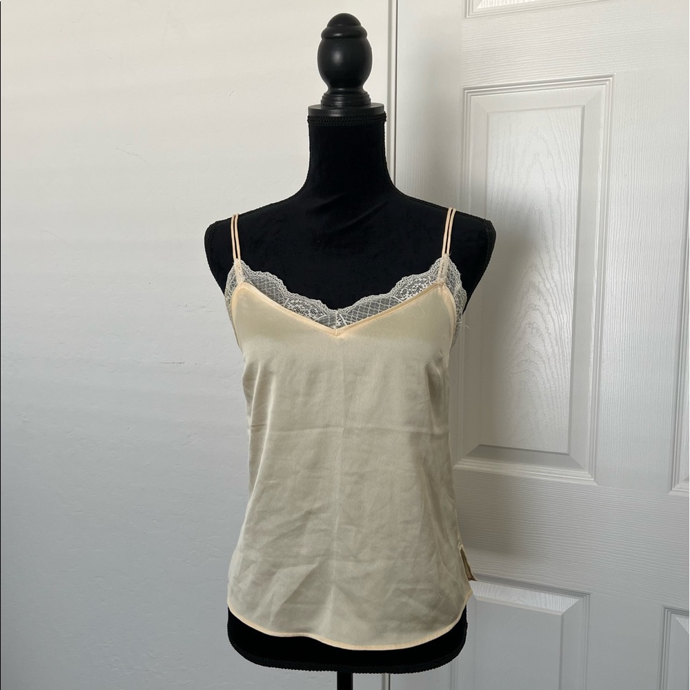 Abercrombie & Fitch Lace Tank XS Yellow